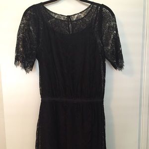 Madewell Black Lace Dress