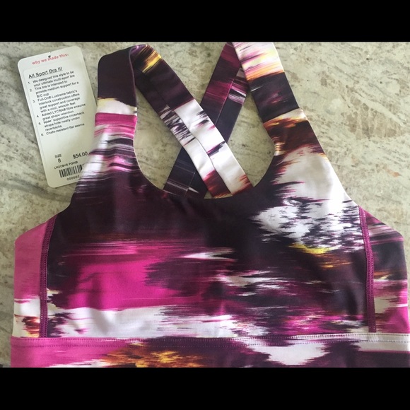 SOLD--Lululemon All Sport bra III, size 8. - Picture 1 of 3