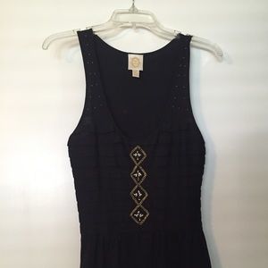 Anthropologie Black Peplum Top