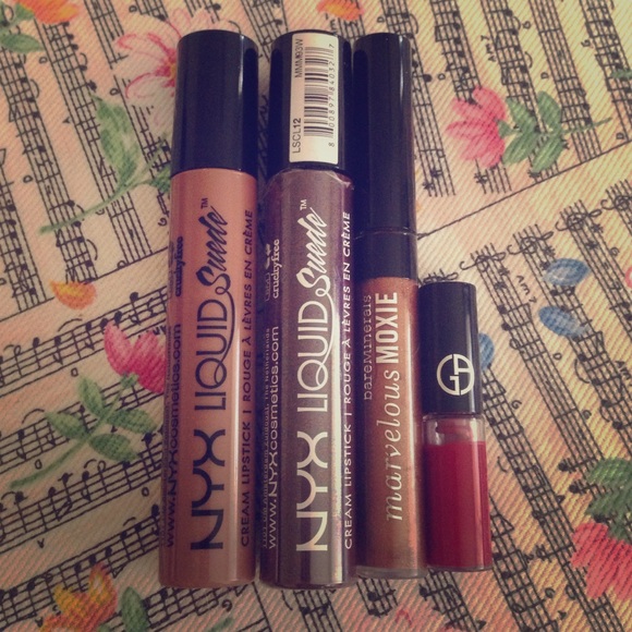 Lip Bundle: NYX, Bare Minerals, and Armani