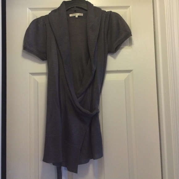 Urban Behavior Plum Wrap Lightweight Sweater - Picture 1 of 2