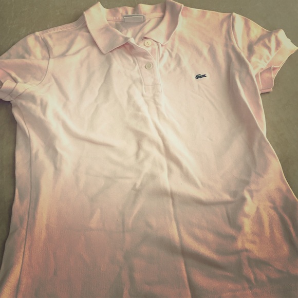 Pink women's Lacoste polo shirt