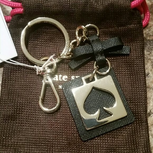 NWT Kate Spade Live Colorfully Keychain (Black)