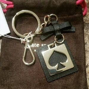NWT Kate Spade Live Colorfully Keychain (Black)