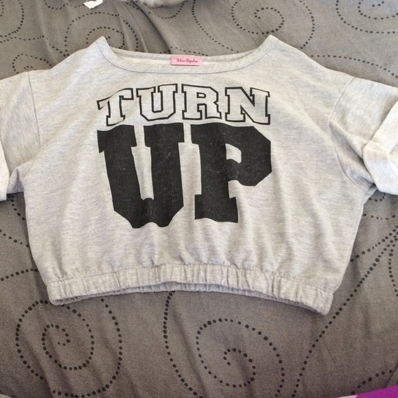 "Turn Up " crop top