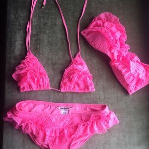 Juicy Couture bikini- 2 tops and a bottom