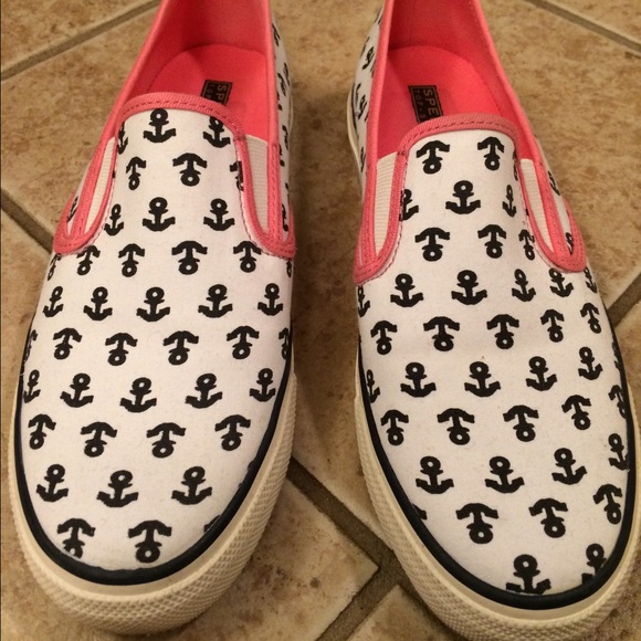 Sperry Shoes - SPERRY canvas slip on shoes