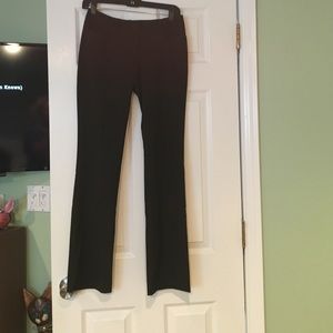 Dark brown boot cut dress pants