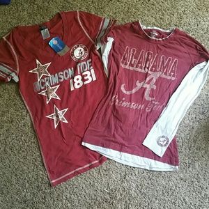 2 University of Alabama Shirts.