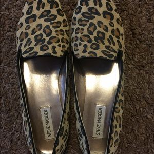Steve Madden Leopard Loafers