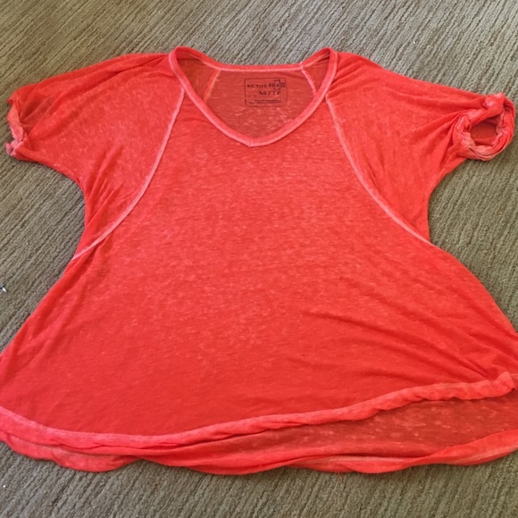 Free people soft orange tee