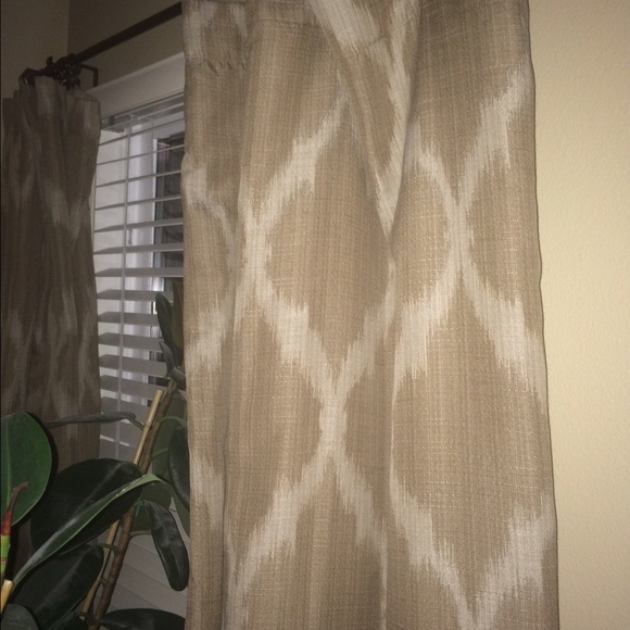 Threshold Accents Curtain Panels 2 Neutral Ikat 53x84 Poshmark