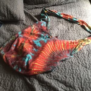 Boho gypsy bag tie dye