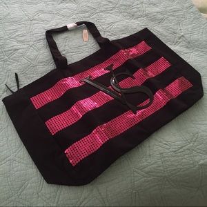 Victoria's Secret sequin tote