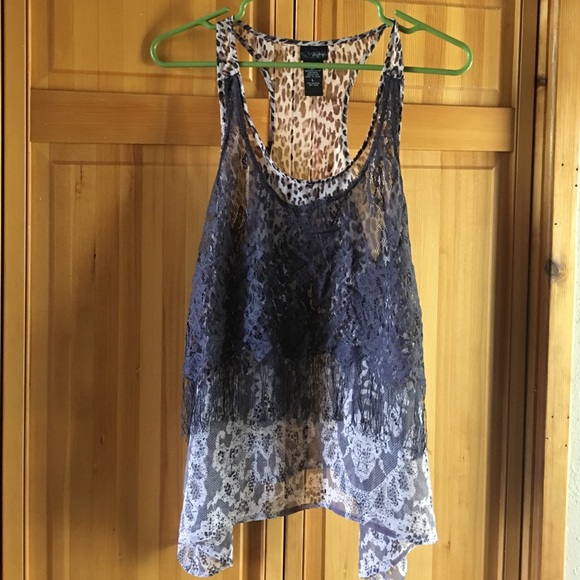 Adorable cheetah dressy tank