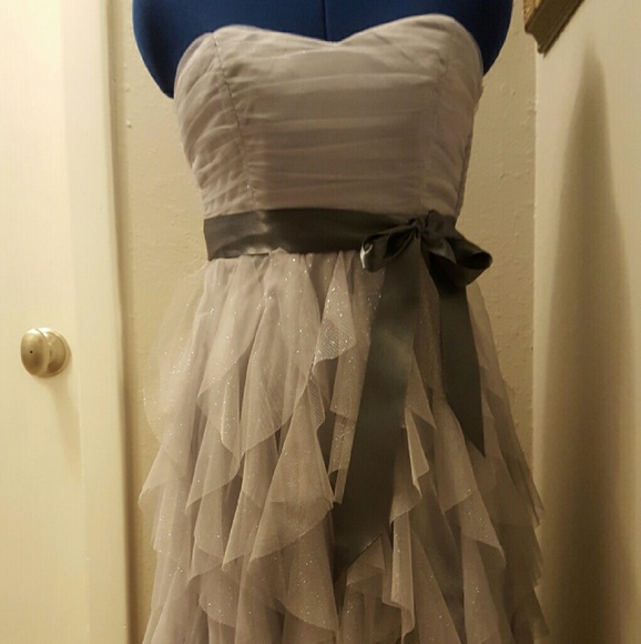 Gray special occasion dress