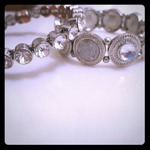Two Rhinestone Bracelets - Picture 1 of 3