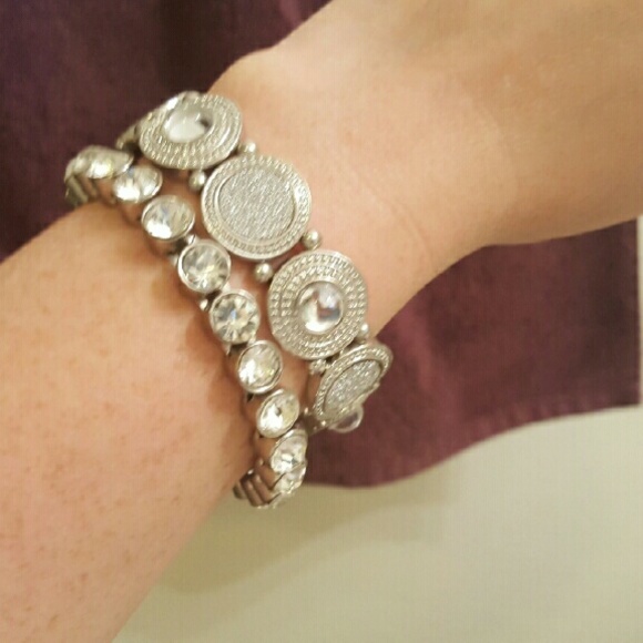 Two Rhinestone Bracelets - Picture 3 of 3