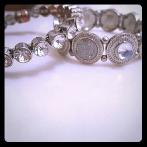 Two Rhinestone Bracelets