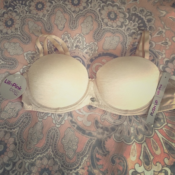 Push up bra, beige color size 34 B