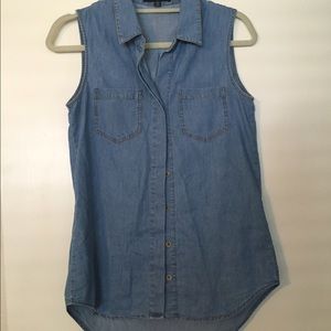 Casual Chambray Top