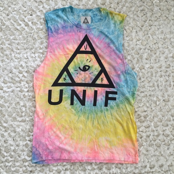 UNIF Tops - LAST CHANCE UNIF Tie Dye Eye Tank Top
