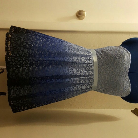 Blue special occasion dress