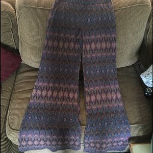 Hippie belled leg pants