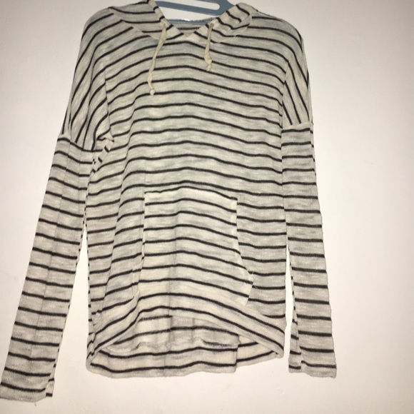 Cream Striped Sweater