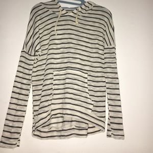Cream Striped Sweater