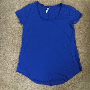 Fabletics blue workout shirt