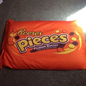 Reeses pieces beanbag pillow
