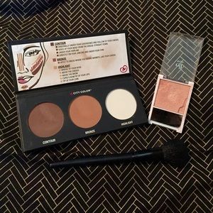 Contour pallet and golden peach highlight