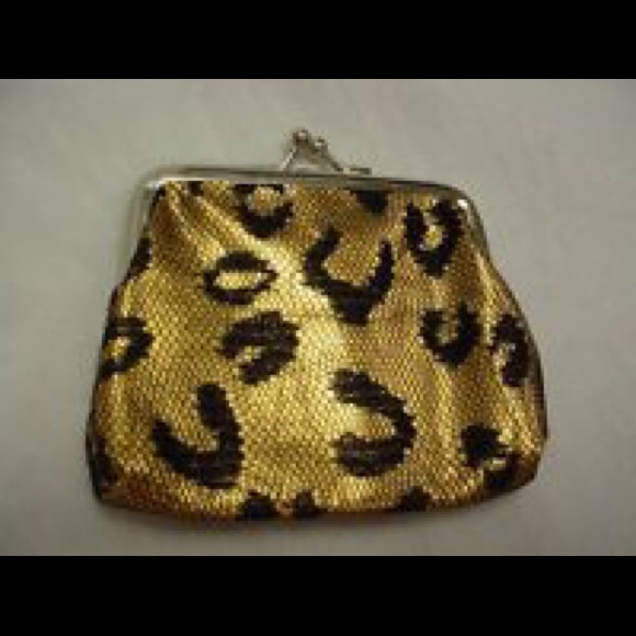 3/$5 Kiss lock Coin Metallic Animal Print
