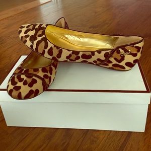 Authentic Coach Leopard Print Loafers