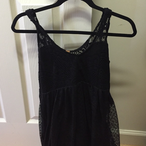 Free People Black/Gold Dress