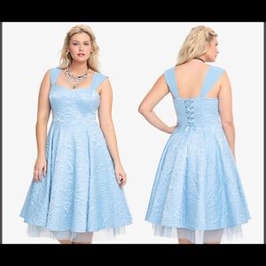 Torrid Disney CINDERELLA Blue Corset DRESS