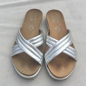 Seychelles Silver Dusk Slide Sandal lSize 39