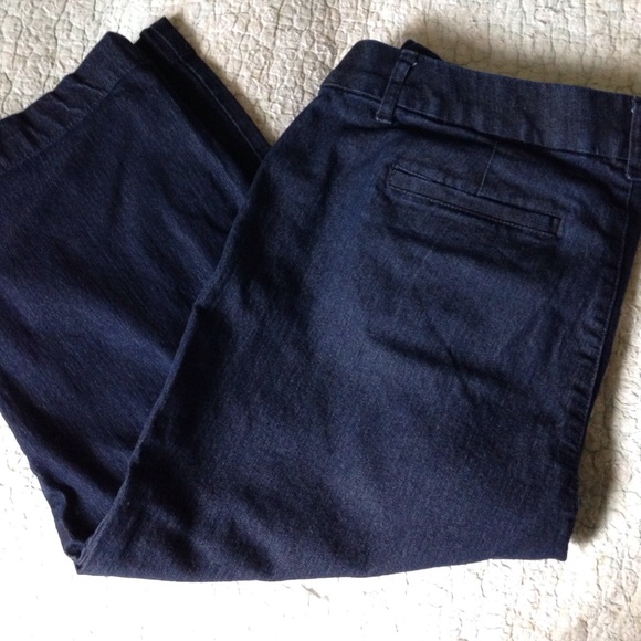St. John's Bay Denim - Dark denim crops