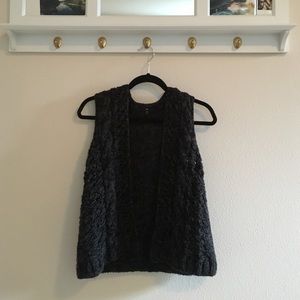 Vest style sweater