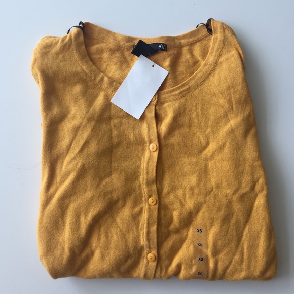 mustard yellow cardigan