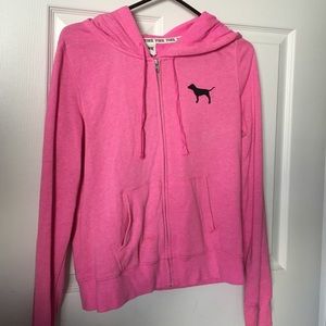 Pink zip up hoodie