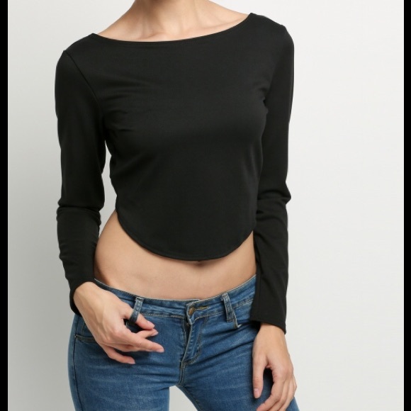 LAST ONE❣Crop Top with Back Zipper Detail - Picture 2 of 4