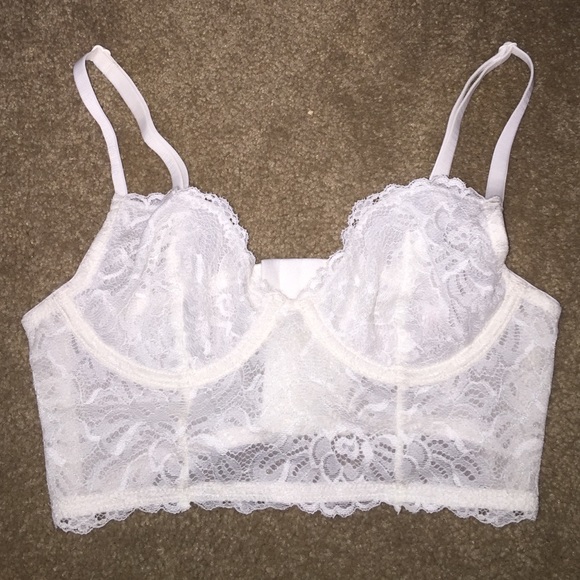 white bralette