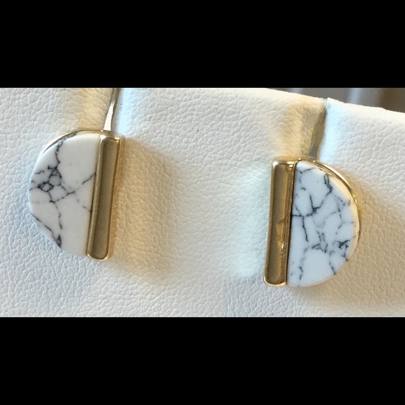 Jewelry - ❌SOLD❌ Marble earrings gold plated
