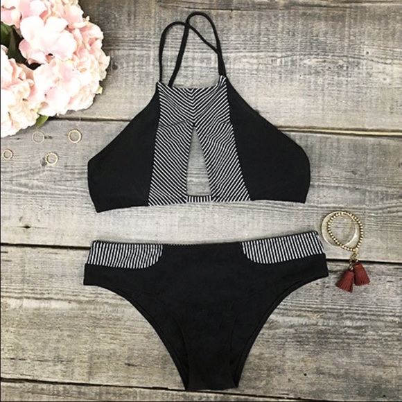 High neck bathing suit