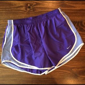 Purple and White Nike XL Dri Fit Shorts