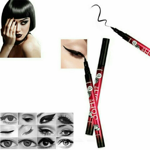 5 Black Waterproof eyelinet pens