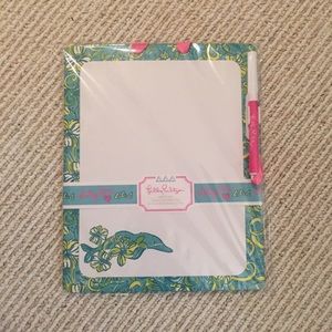 Lilly Pulitzer ΔΔΔ white board !