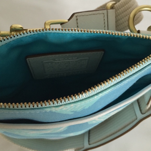 Coach Bags Coach Blue Logo Cross Body Bag Poshmark